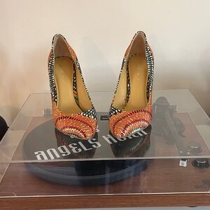 Nine West Multicolor Patterned Heels
